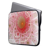 Rosa Steampunk-Abstrakt Laptopschutzhülle (Vorderseite Links)