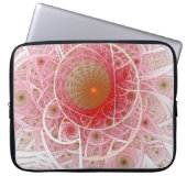 Rosa Steampunk-Abstrakt Laptopschutzhülle (Vorderseite)