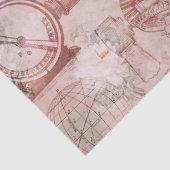 Rosa Steampunkuhren und Uhren entkoppeln Seidenpapier (Detail)