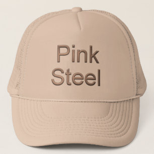 Rosa Steel Khaki Trucker-Mütze Truckerkappe