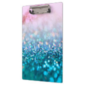 Rosa Steigungs-blauer aquamariner Schein-Trendy Klemmbrett (Links)