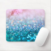 Rosa Steigungs-blauer aquamariner Schein-Trendy Mousepad (Mit Mouse)