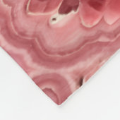 Rosa Stein Fleecedecke (Ecke)