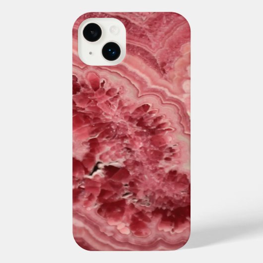 Rosa Stein iPhone Hülle (Rückseite)