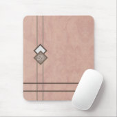 Rosa Stein Mousepad (Mit Mouse)
