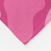 Rosa Stein Muster- Fleecedecke (Ecke)