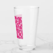 Rosa Stein Muster- Glas (Links)