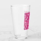 Rosa Stein Muster- Glas (Rechts)
