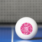 Rosa Stein Muster- Tischtennisball (Netto)