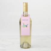Rosa Steinbock, Tierkreiszeichen, Sternmuster Flaschenanhänger (Auf Flasche)