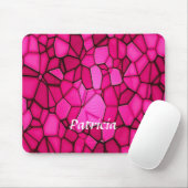 Rosa Steinformen gemustert Mousepad (Mit Mouse)