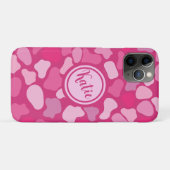 rosa Steinmuster Case-Mate iPhone Hülle (Rückseite (Horizontal))