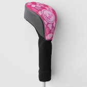 rosa Steinmuster Golf Headcover (angewinkelt)