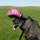rosa Steinmuster Golf Headcover (In SItu)