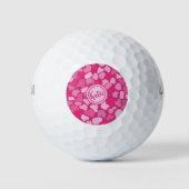 rosa Steinmuster Golfball (Vorderseite)