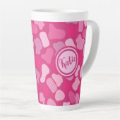 Rosa Steinmuster- Milchtasse (Rechte Ecke)
