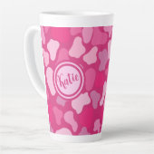 Rosa Steinmuster- Milchtasse (Linke Ecke)