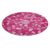 rosa Steinmuster Schneidebrett (Ecke)