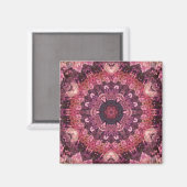 rosa Steppmagnet Magnet (Vorderseite/Rückseite)