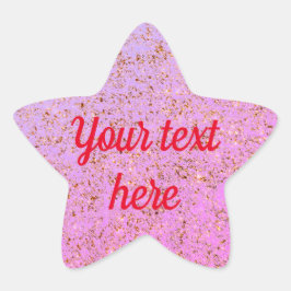 rosa Stern-Aufkleber