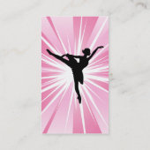 Rosa Stern-Ballerina Visitenkarte (Rückseite)