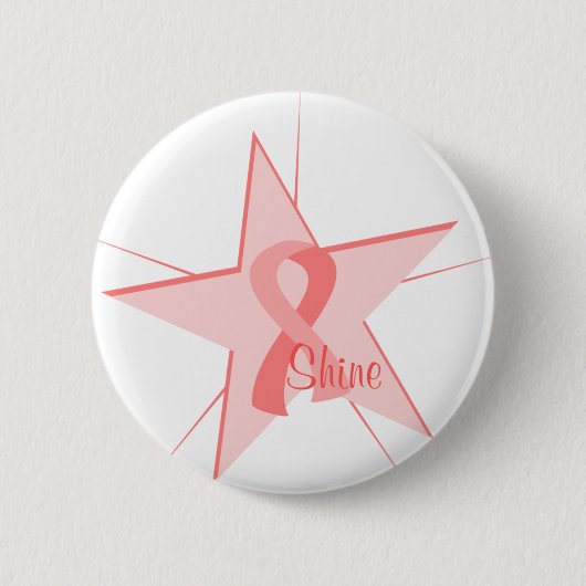 Rosa Stern Button (Vorderseite)