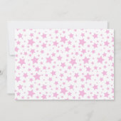 Rosa Stern-Foto ist es eine Einladung (Rückseite)