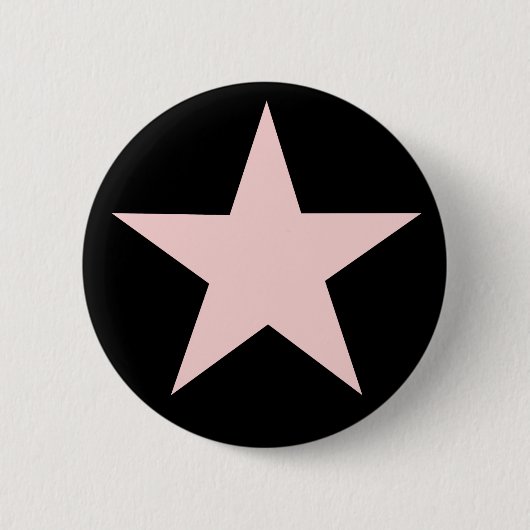 Rosa Stern-Knopf Button (Vorderseite)