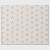 Rosa Stern-Ornamente Weihnachten Geschenkpapier (Flach)