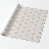 Rosa Stern-Ornamente Weihnachten Geschenkpapier (Ungerollt)