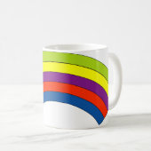 Rosa Stern und Regenbogen Niedlich Kaffeetasse (VorderseiteRechts)