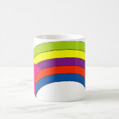 Rosa Stern und Regenbogen Niedlich Kaffeetasse (Mittel)