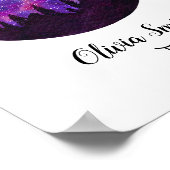 Rosa Sternbild Gemini Horoskop Zeichengeschenk Poster (Ecke)