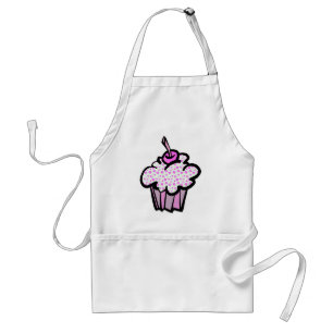 rosa Sternchen Cupcake Schürze
