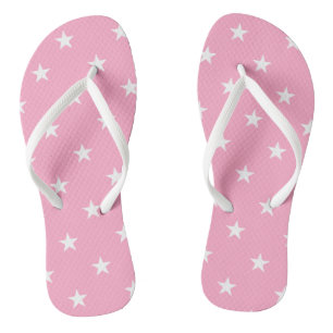 Rosa Sterne Flip Flops Badesandalen