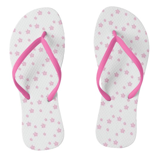 Rosa Sterne Flip Flops Badesandalen (Fußbett)