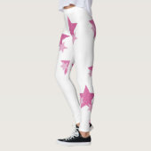 Rosa Sterne-Leggings Leggings (Links)