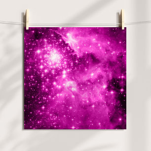 Rosa Sterne Poster
