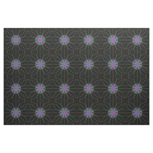 Rosa Sterne Schwarzer Hintergrund Stoff (Fat Quarter (45,7 x 55,9 cm))