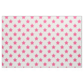 Rosa Sterne Weißer Hintergrund Textil Stoff (Fat Quarter (45,7 x 55,9 cm))