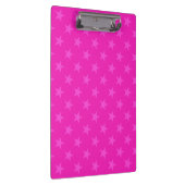 rosa Sternenmuster Klemmbrett (Rechts)