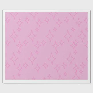 Rosa Sternenmuster-Wrap-Papier Geschenkpapier