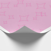 Rosa Sternenmuster-Wrap-Papier Geschenkpapier (Ecke)