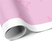 Rosa Sternenmuster-Wrap-Papier Geschenkpapier (Rolleneckpunkt)