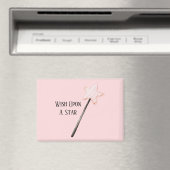 Rosa Sternenwunsch Magnet (In Situ (Geschirrspüler))