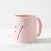 Rosa Sternenwunsch Tasse (VorderseiteRechts)