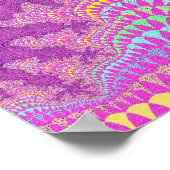 Rosa Sternexplosion Poster (Ecke)