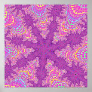Rosa Sternexplosion Poster