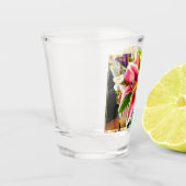 Rosa Sterngazerlilie Thunder_Cove Schnapsglas (Links)