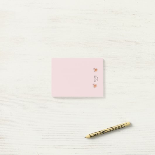 Rosa Sticky Notes werden bald besser Post-it Klebezettel (Auf Schreibtisch)